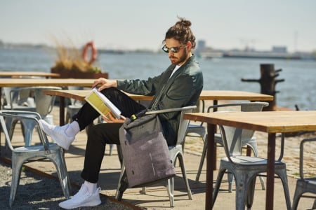 Rucsac Urban antifurt 27L, material rezistent la taiere [56]
