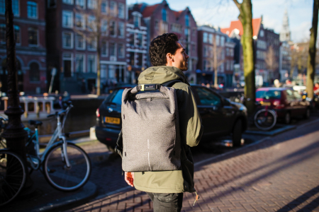 Rucsac Urban antifurt 27L, material rezistent la taiere [47]