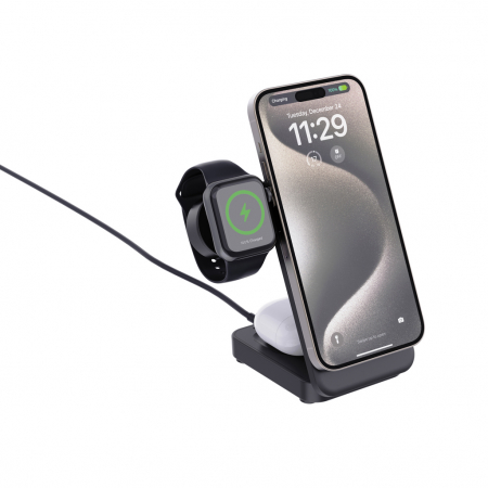 Incarcator wireless 3-in-1 magnetic 15W Urban Vitamin Arcadia, ABS reciclat RCS [2]