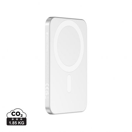 Powerbank Urban Vitamin Burbank 3.000 mAh, magnetic wireless 8W, aluminiu reciclat RCS [0]