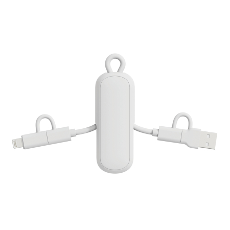 Cablu breloc Urban Vitamin Dublin 4-in-1, 100W PD, USB-C si iOS, 480 Mbps [4]