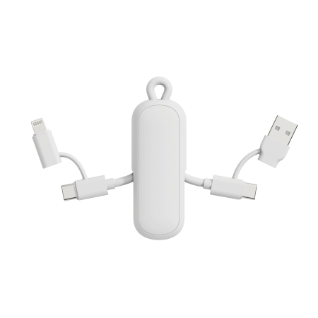Cablu breloc Urban Vitamin Dublin 4-in-1, 100W PD, USB-C si iOS, 480 Mbps [1]