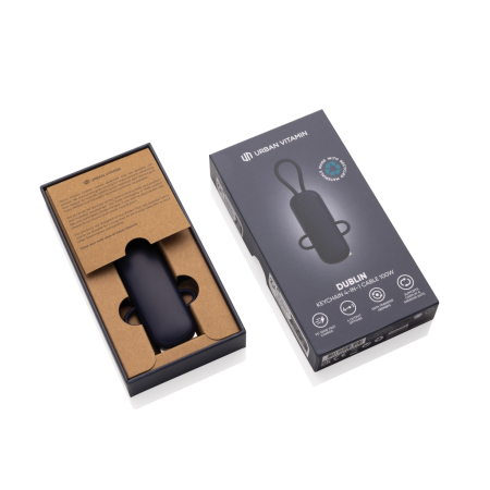 Cablu breloc Urban Vitamin Dublin 4-in-1, 100W PD, USB-C si iOS, 480 Mbps [2]