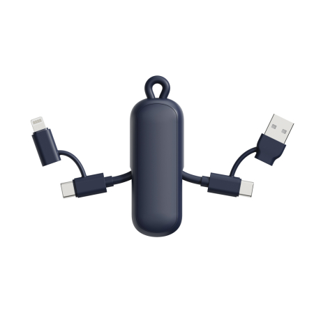 Cablu breloc Urban Vitamin Dublin 4-in-1, 100W PD, USB-C si iOS, 480 Mbps [1]