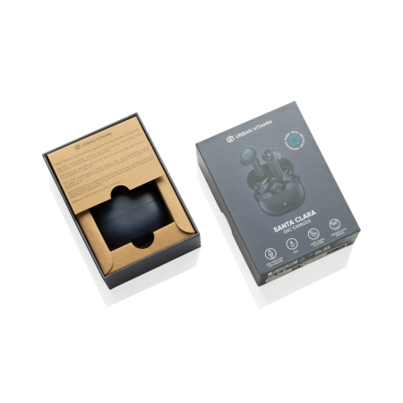 Casti wireless ENC BT 6.0 IPX4 din plastic reciclat RCS Urban Vitamin Santa Clara [3]