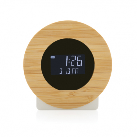 Ceas birou LCD Utah RCS reciclat si bambus, Vinga [2]