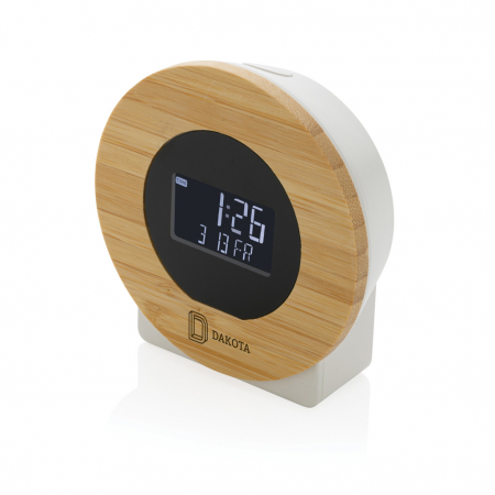 Ceas birou LCD Utah RCS reciclat si bambus, Vinga [4]