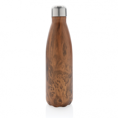 Sticla termos inox 500 ml cu imprimeu lemn antiscurgere [2]