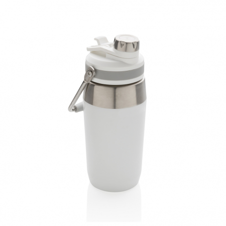 Sticla termos inox 500 ml cu capac dublu si maner [1]