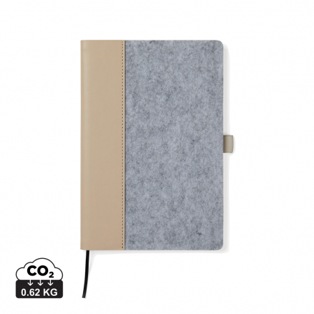 Noutati si inovatii - Agenda A5 VINGA Albon din fetru reciclat GRS – cu suport pentru pix, eleganta si eco-friendly