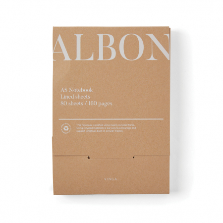 Agenda A5 VINGA Albon din fetru reciclat GRS – cu suport pentru pix, eleganta si eco-friendly [8]
