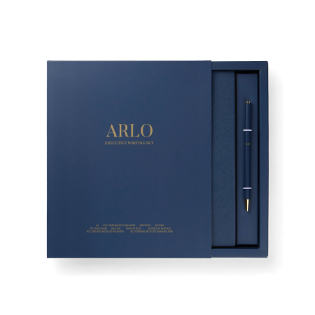 Set de scris VINGA Arlo RCS, agenda A5 si pix, detalii aurii, cutie cadou [2]