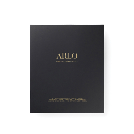 Set de scris VINGA Arlo RCS, agenda A5 si pix, detalii aurii, cutie cadou [8]