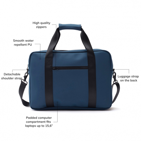 Geanta eleganta laptop VINGA Baltimore 13L rezistenta la apa [8]