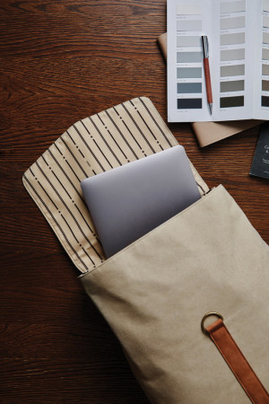 Rucsac VINGA Bosler canvas reciclat 17L laptop [7]