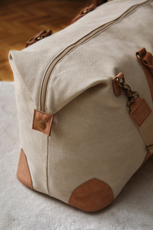 Geanta weekend VINGA Bosler canvas reciclat 40L [6]