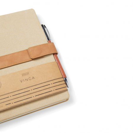 Agenda A5 VINGA Bosler RCS – cu coperta canvas, inchidere magnetica si hartie reciclata [7]