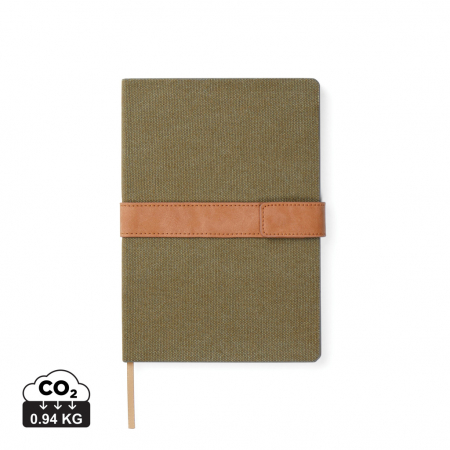 Noutati si inovatii - Agenda A5 VINGA Bosler RCS – cu coperta canvas, inchidere magnetica si hartie reciclata