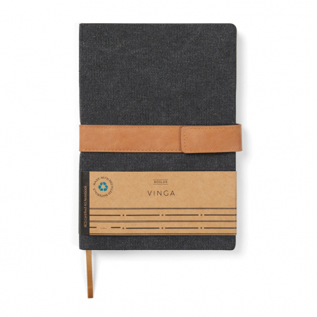 Agenda A5 VINGA Bosler RCS – cu coperta canvas, inchidere magnetica si hartie reciclata [7]