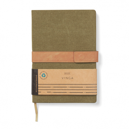 Agenda A5 VINGA Bosler RCS – cu coperta canvas, inchidere magnetica si hartie reciclata [6]