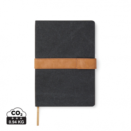 Noutati si inovatii - Agenda A5 VINGA Bosler RCS – cu coperta canvas, inchidere magnetica si hartie reciclata