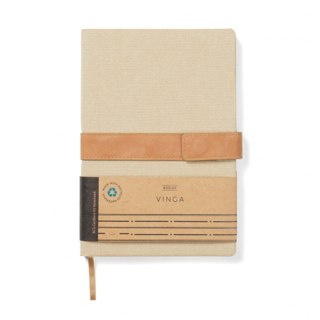 Agenda A5 VINGA Bosler RCS – cu coperta canvas, inchidere magnetica si hartie reciclata [6]