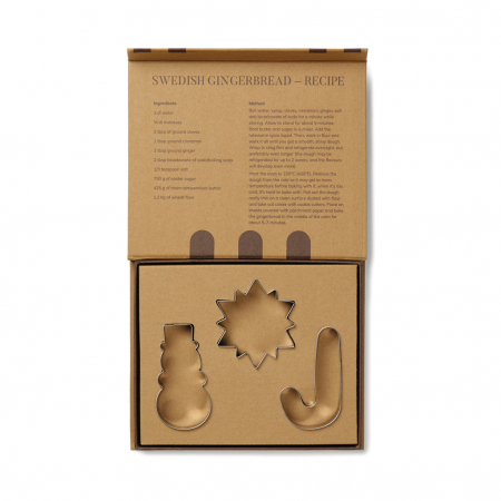 Set forme pentru prajituri VINGA Classic – 3 piese inox, cutie cadou [1]