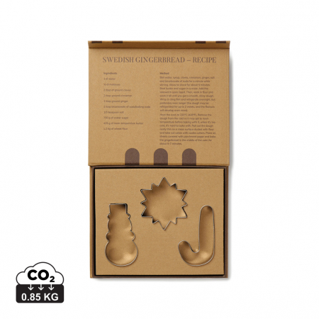 Casa si bucatarie - Set forme pentru prajituri VINGA Classic – 3 piese inox, cutie cadou