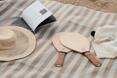 Set tenis de plaja VINGA Colos din lemn [4]
