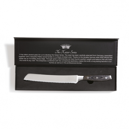 Cutit paine VINGA Kaiser Bread 20 cm – otel german si maner Pakkawood [5]