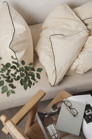 Set lenjerie pat bumbac organic OCS 4 piese, Vinga Marston [2]