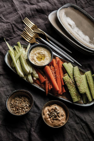 Set servire ceramica platou + 3 boluri, Vinga Nomimono [4]