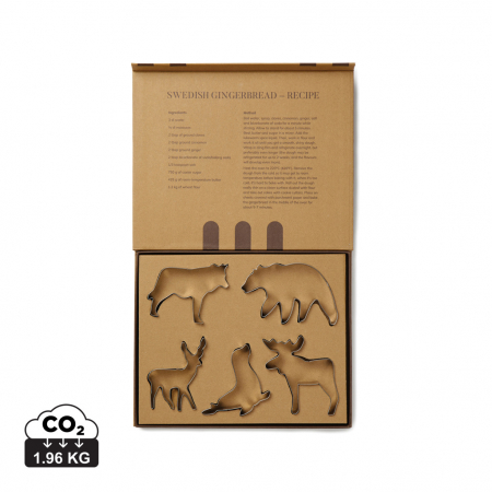 Casa si bucatarie - Set forme prajituri VINGA Nordic Big 5 – 5 piese inox, animale nordice
