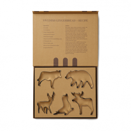 Set forme prajituri VINGA Nordic Big 5 – 5 piese inox, animale nordice [1]
