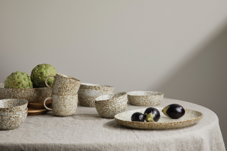 Platou VINGA Nuvem din ceramica, glazura manuala, design unic [6]