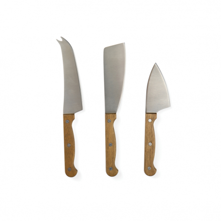 Set cutite branzeturi VINGA Story of Cheese – 3 piese inox si lemn acacia [1]