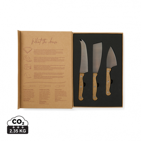 Noutati si inovatii - Set cutite branzeturi VINGA Story of Cheese – 3 piese inox si lemn acacia
