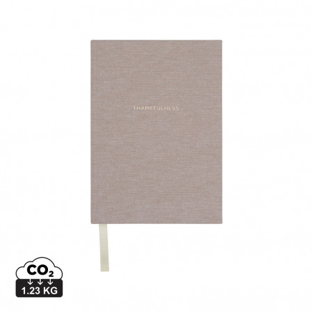 Agende, calendare si organizatoare - Jurnal A5 VINGA Thankfulness – hartie reciclata GRS, 208 pagini pretiparite