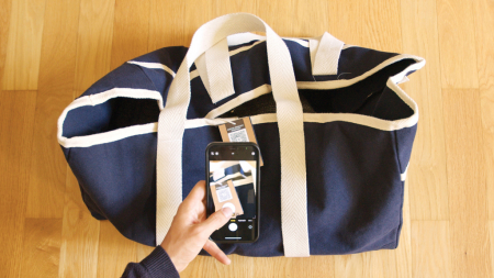Geanta de plaja VINGA Volonne AWARE™ canvas reciclat 40L [10]