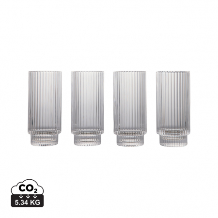 Cani si pahare - Set 4 pahare highball 360 ml, Vinga York