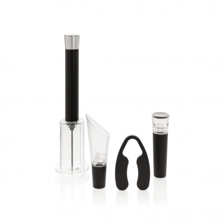 Set vin Vino Connoisseur 4 piese – tirbuson, dop vacuum, aerator, taietor folie [1]