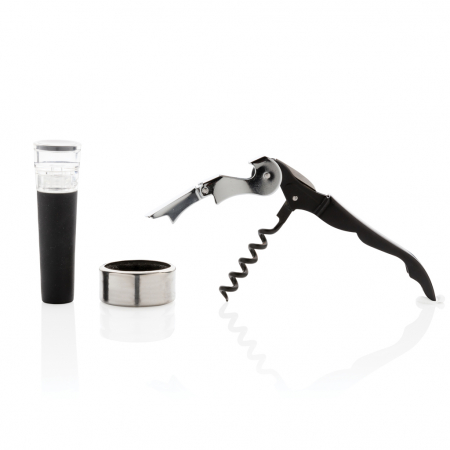 Set vin Vino Sommelier 3 piese – tirbuson, dop si inel anti-picurare [3]