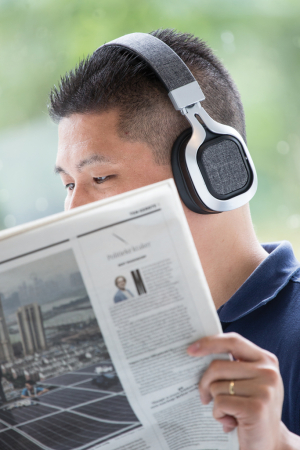 Casti wireless over-ear Vogue, material textil, pliabile [8]