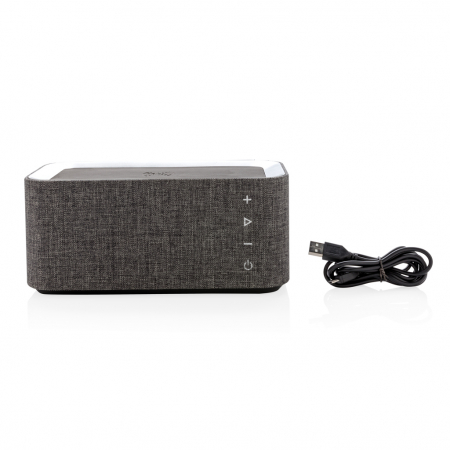 Boxa wireless 6W cu functie de incarcare 5W Vogue, design textil modern [4]