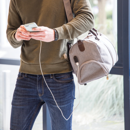Geanta weekend 20L cu port USB A, poliester 600D [12]