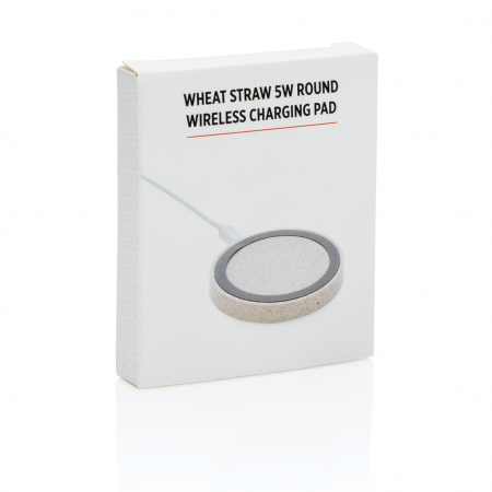 Pad incarcare wireless Wheat Straw 5W – fibre de grau si ABS [9]