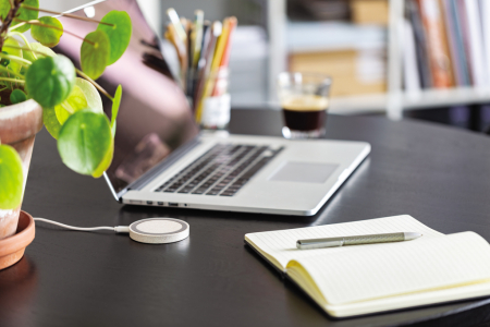 Pad incarcare wireless Wheat Straw 5W – fibre de grau si ABS [6]