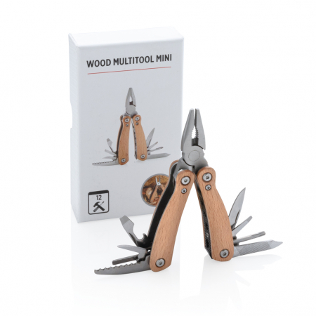 Multitool Wood Mini din lemn de fag si inox cu 12 functii [3]