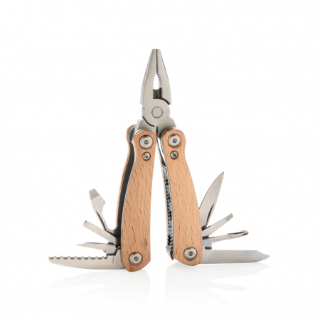 Multitool Wood Mini din lemn de fag si inox cu 12 functii [1]