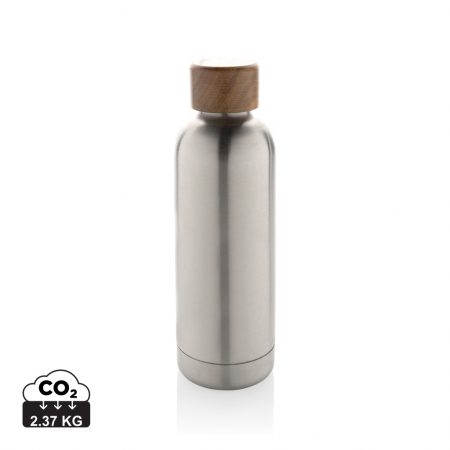 Sticla termos Wood inox reciclat RCS 500 ml cu capac lemn [0]